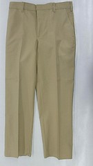 Boys A+ Khaki Uniform Flat Front Pants Husky Sizes 25 – 40