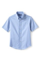 Lands’ End Uniform Custom Boys Short Slv Pocket Oxford Blue 20 NWOT (784)