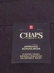 CHAPS School Approved Uniform SHORTS Boys 16 Navy Blue Pleated Front – NEW