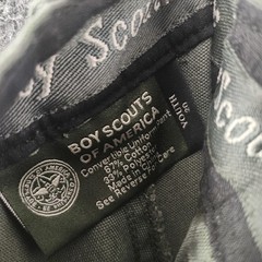 Boy Scouts of America Green Canvas Cargo Convertible Uniform Shorts Youth 20