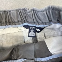 Lands End Boys Gray Pants Size 6 Adjustable Waist School Uniform Lot Of 2