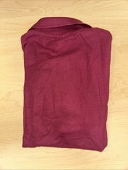 New Unisex Tulane Burgundy Uniform Polo Size Youth Small.