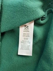 Carter’s Boys Size 5T Uniform Collar Shirt Short Sleeves 1/4 Button Up Green