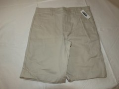 Old Navy Boys Youth 10 Husky School Shorts adjustable waist Light Khaki NWT