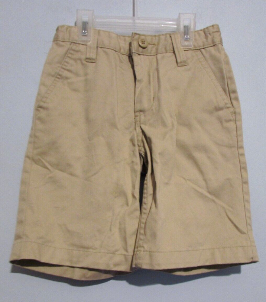 Boys Old Navy Beige Shorts Size 6 School Uniform Adjustable Waist EUC!!!