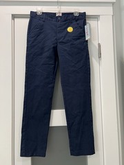 NEW School Uniform Navy Pants Cat & Jack Boys Size 16 Chino Skinny Retail $14