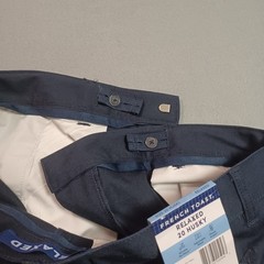 French Toast Boys Navy Relaxed Fit Twill Pants 20 Husky SK9280 School Uniform
