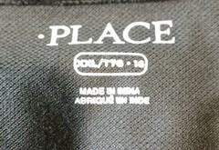 Set Of 2 The Children’s Place Size 2XL 16 Black Short Sleeve Polo Shirt
