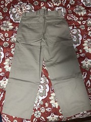 Children’s uniform set in khaki, size 8 Husky, and navy blue, size 10 Husky