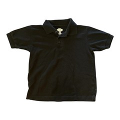 Dickies Black Youth Size 8 Uniform Boys Short Sleeve Polo Shirt