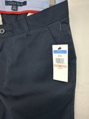 Tommy Hilfiger School Uniform Pants Boys 12 Husky Navy Twill Cotton Mid Rise