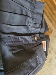 Dickies Boys Navy Pleated Front Slim Fit Uniform Shorts, Size 8 (299)