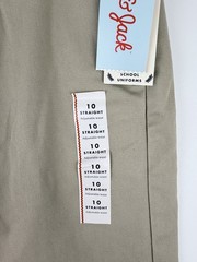 Cat & Jack Boys School Uniform Vintage Khaki Straight Pants Size 10