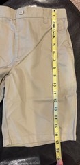 Boys French Toast Khaki Uniform Shorts Size 10 Husky Set Of 3 New