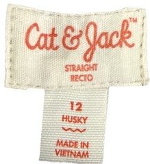 Cat & Jack Boys Size 12 Husky School Uniform Pants Fighter Pilot Blue