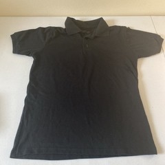 Boys School Uniform Short Sleeve Black Polo Shirt Sz 12 (F7)
