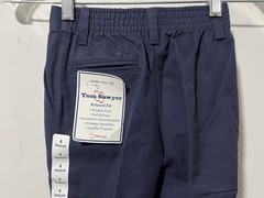 Boys Size 4 Blue School Uniform Pants Tom Sawyer Elastic Waist