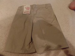 Boys, Arizona Jeans, School Uniform Shorts, Size: 4, Pleated, Khaki, NWT