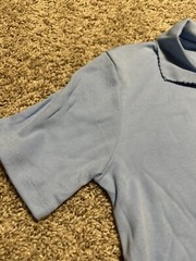 NWT CAMBRIDGE CLASSICS kids Blue polo school uniform collar Size XL 14/16