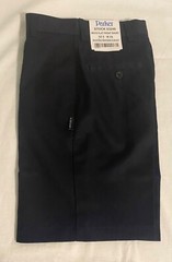 Parker School Uniforms Boys (Navy) Flat Front Short SZ8 W24