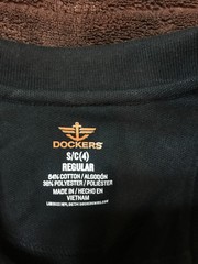 NWT Dockers Stretch Black Polo Shirt Short Sleeve Boy’s Sz 4 (S) Regular NWT!