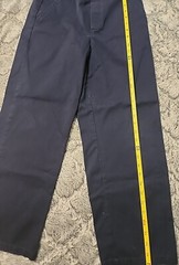 Boys Twill Uniform Pants HUSKY 14 Relaxed Fit Navy C46