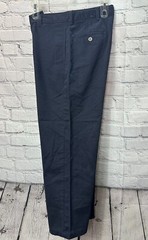 George Pants Husky Boys School Uniform Flat Front Navy Blue Size 12H