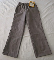 Dennis Uniform Youth Y6 Pull On Rainer Grey Twill Pants Unisex NEW