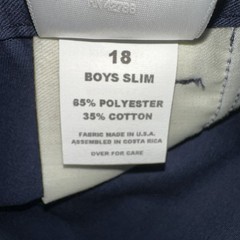 K-12 BOY’S SZ 18 SLIM NAVY UNIFORM PANTS NWOT!