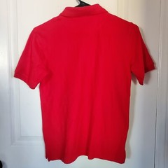 Boys French Toast Uniform Red Short Sleeved Shirt Size L 10-12