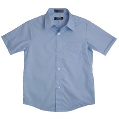 French Toast S/S Light Blue Boys Button-Down Dress/School Shirt ExpandableCollar