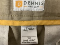 Dennis Uniform Khaki Pants 0770000 Size 18H