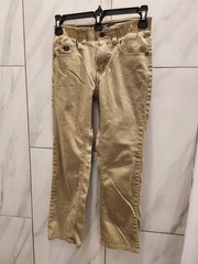 Chaps Pants,Boys 8, Slim Fit,Khaki School Uniform,Stretch Waist Playground Tough
