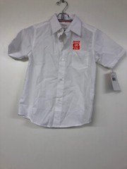 French Toast Boys Short Sleeve Classic Dress Shirt, Size 7, White