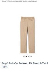 Boy’s French Toast Pull-On Relaxed Fit Pants Tan 10