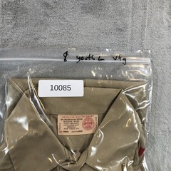 Vintage Boy Scouts Of America Shirt Youth Large Tan Uniform Patches USA 2000s