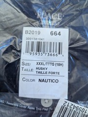 Children’s Place Kids Uniform Pique Polo Nautico Navy Blue size XXXL (18 Husky)
