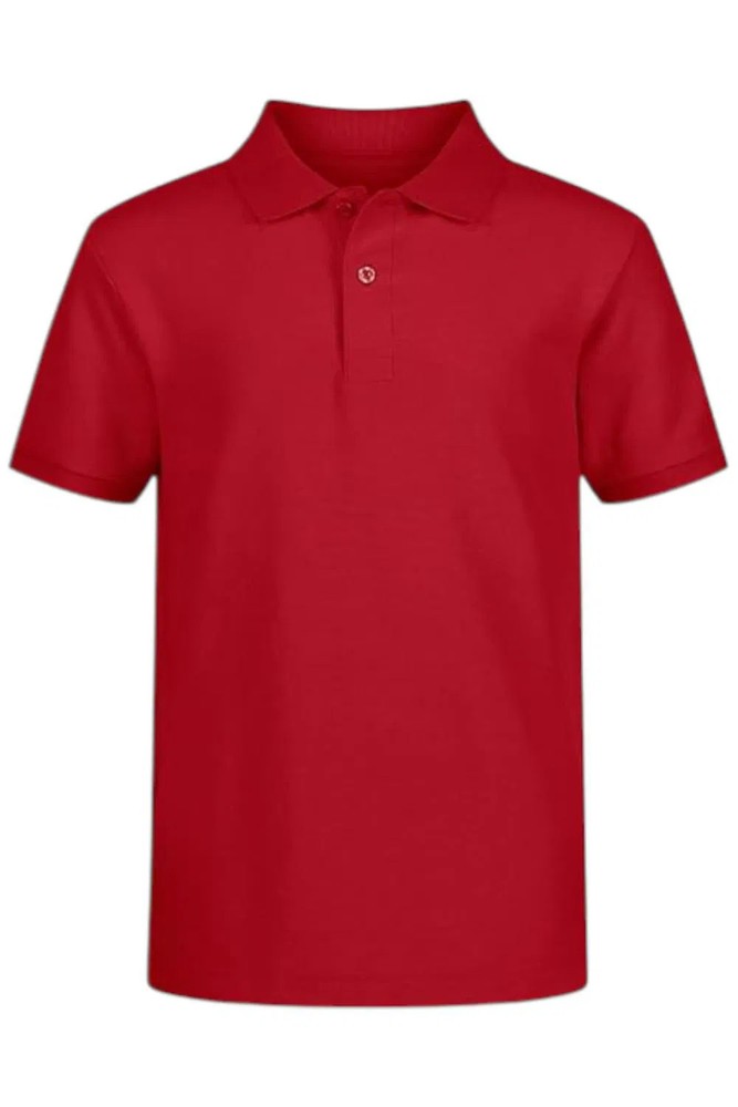 Nautica Kid’s Boy Uniform Short Sleeve Pique Polo Red