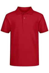 Nautica Kid’s Boy Uniform Short Sleeve Pique Polo Red