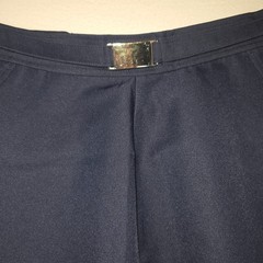 School Award Uniform Navy Blue Cargo Pants Wide Leg Silver Buckle Size 20