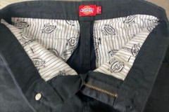 Dickies Front Relaxed Fit Uniform Casual Shorts Black Kids Size 5