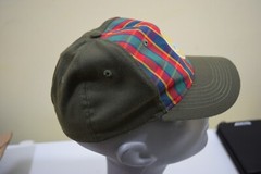 Webelos Boy Cub Scout Fitted S/M Uniform Hat Plaid Green Flex-Fit BSA G329