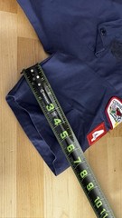 BSA Cub Scouts Button Up Shirt Youth Medium Blue Short Sleeve Patches Stained