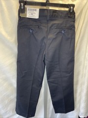 Dennis Uniform School Flat Front Pant Boys 8 Regular Irvington Style 077000 Navy