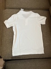 NEW Oshkosh Boys Size 8 School Uniform Polo Style Shirt Short Sleeve White