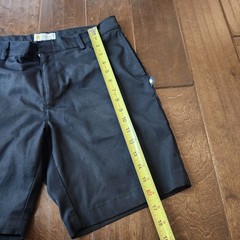 Dennis Boys 14 Husky Black Uniform Shorts Flat Front School Dress