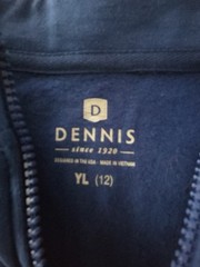 Dennis Uniform YL (12) Blue Pullover Sweatshirt NEW