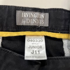 Irvington Dennis Black School Uniform Pants Size Junior J 11 Unisex See Pics ￼