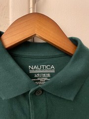 Nautica School Uniform US Size Large /Green (14/16) Long Sleeve New