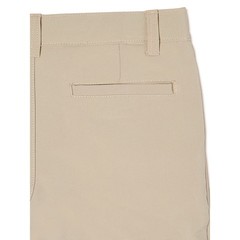 Wonder Nation Boys School Uniform Shorts Size 14 Husky Warm Beige Stretch 2 Pack